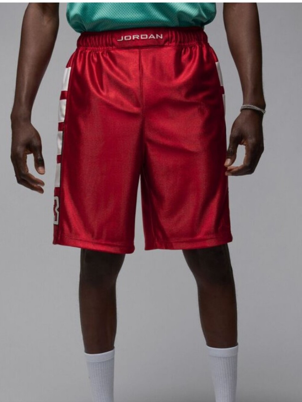 Nike Men's Jordan Brooklyn Cat Scratch Basketball Shorts Red HV0560-687 Size M
